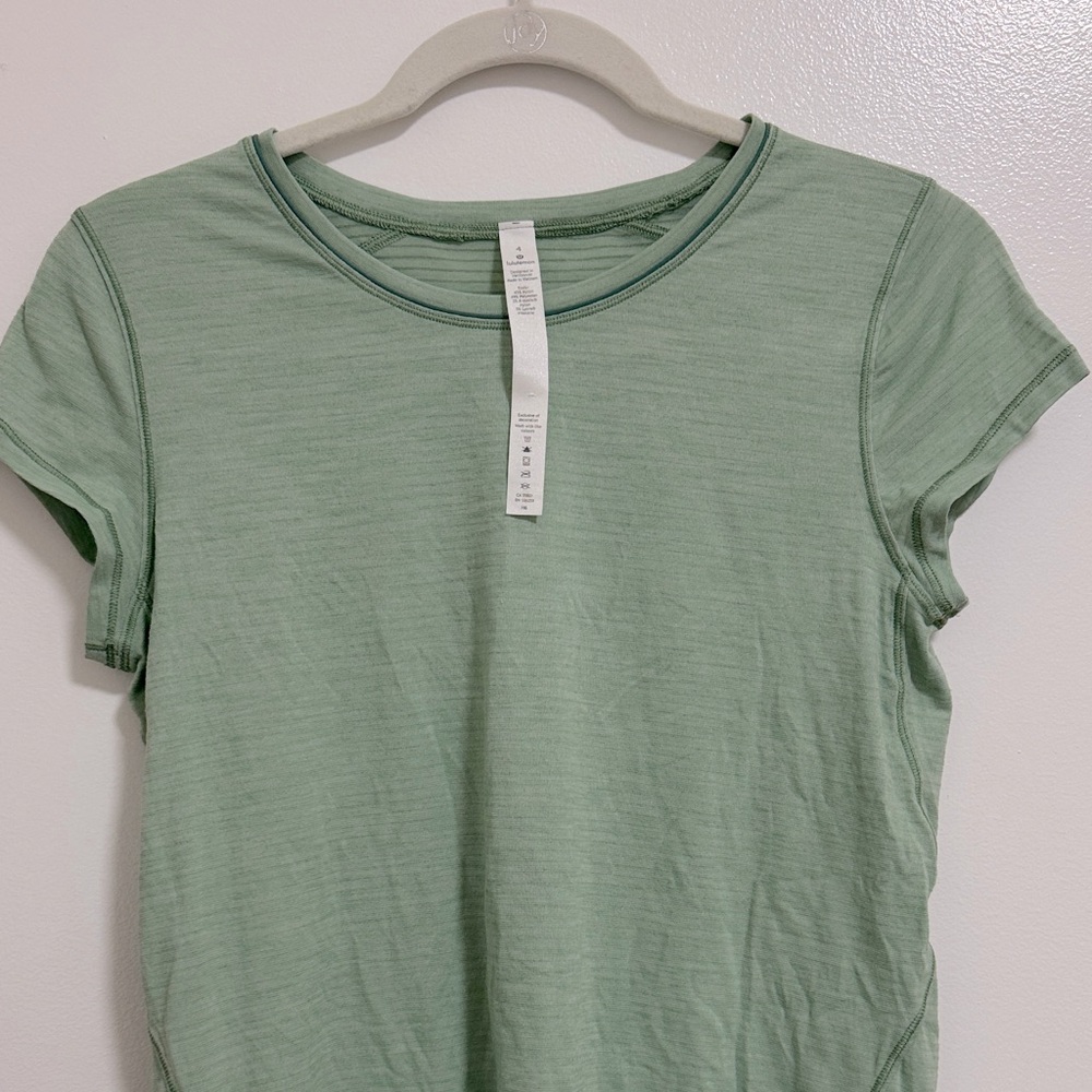 Light Green Lululemon Workout Top